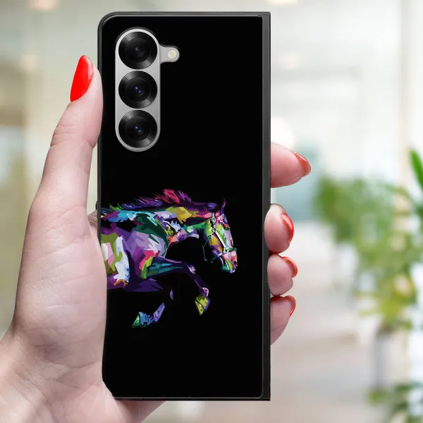 MY ART Ochranný kryt pre Samsung Galaxy Z Fold6 5G HORSE (249)