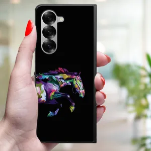 MY ART Ochranný kryt pre Samsung Galaxy Z Fold6 5G HORSE (249)