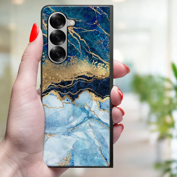 MY ART Ochranný kryt pre Samsung Galaxy Z Fold6 5G BLUE MARBLE (141)