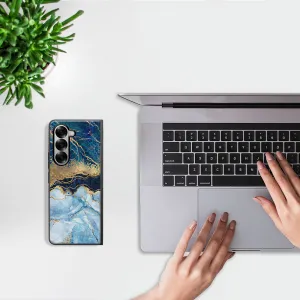 MY ART Ochranný kryt pre Samsung Galaxy Z Fold6 5G BLUE MARBLE (141)