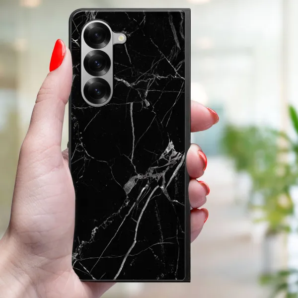 MY ART Ochranný kryt pre Samsung Galaxy Z Fold6 5G BLACK MARBLE (142)