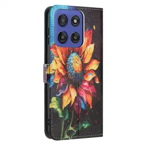 ART Peňaženkový kryt pre Motorola Edge 60 / Edge 60 Fusion SUNFLOWER