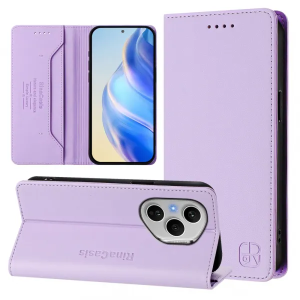 RINA Zaklápacie puzdro pre Honor 400 Pro 5G svetlofialové