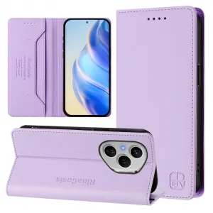 RINA Zaklápacie puzdro pre Honor 400 Pro 5G svetlofialové