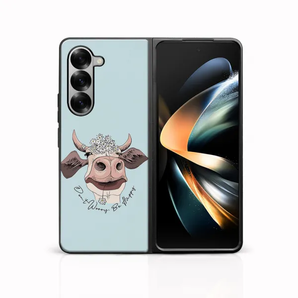 MY ART Ochranný kryt pre Samsung Galaxy Z Fold6 5G HAPPY COW (181)