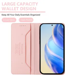 RINA Zaklápacie puzdro pre Honor 400 Pro 5G svetloružové