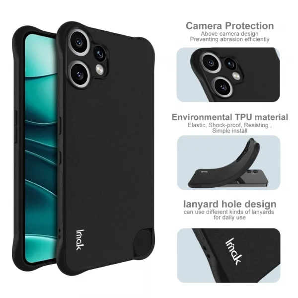 IMAK Ochranný obal pre CMF Phone 2 Pro MATTE BLACK