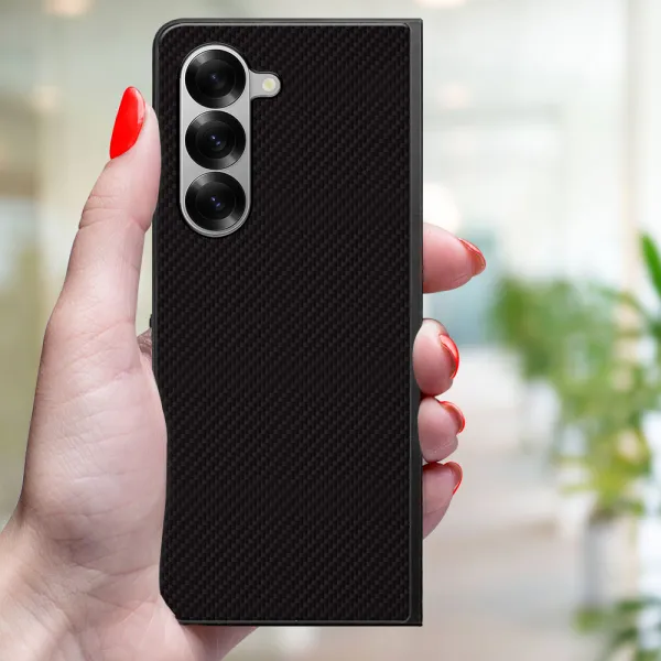 MY ART Ochranný kryt pre Samsung Galaxy Z Fold6 5G CARBON (231)