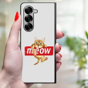 MY ART Ochranný kryt pre Samsung Galaxy Z Fold6 5G MEOW (183)