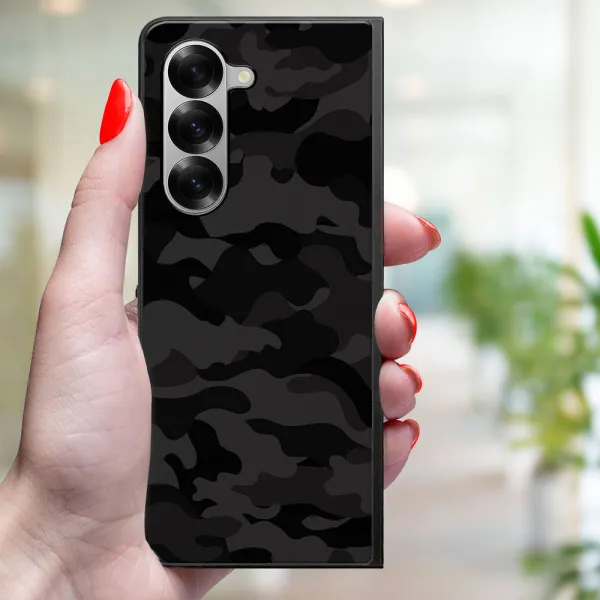 MY ART Ochranný kryt pre Samsung Galaxy Z Fold6 5G BLACK CAMO (234)