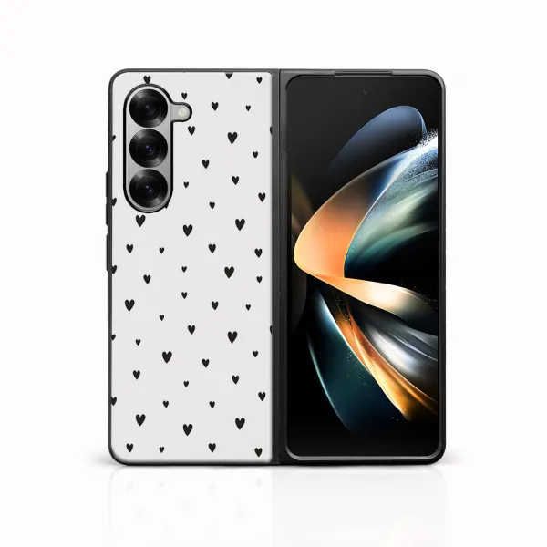 MY ART Ochranný kryt pre Samsung Galaxy Z Fold6 5G BLACK HEARTS (167)