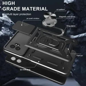 RING CAMERA Kryt s držiakom pre Samsung Galaxy Xcover 7 Pro ružový