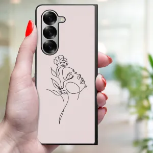 MY ART Ochranný kryt pre Samsung Galaxy Z Fold6 5G ROSE GIRL (198)
