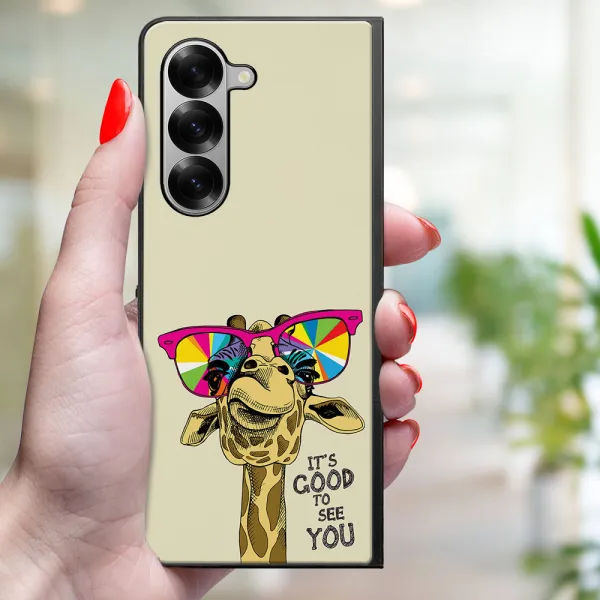 MY ART Ochranný kryt pre Samsung Galaxy Z Fold6 5G GIRAFFE (180)
