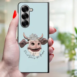 MY ART Ochranný kryt pre Samsung Galaxy Z Fold6 5G HAPPY COW (181)