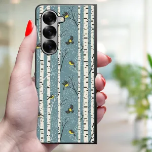 MY ART Kryt s vianočným dizajnom Samsung Galaxy Z Fold6 5G BIRCH (072)