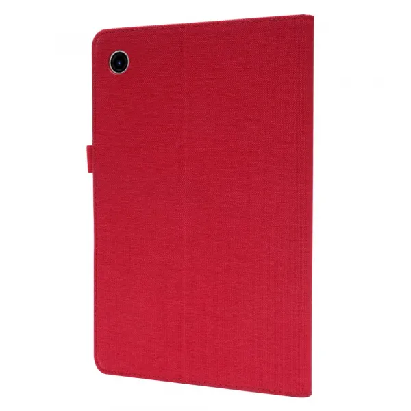 FABRIC Zaklápací kryt pre Lenovo Tab 10.1 červený