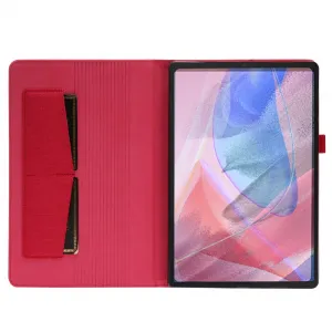 FABRIC Zaklápací kryt pre Lenovo Tab 10.1 červený