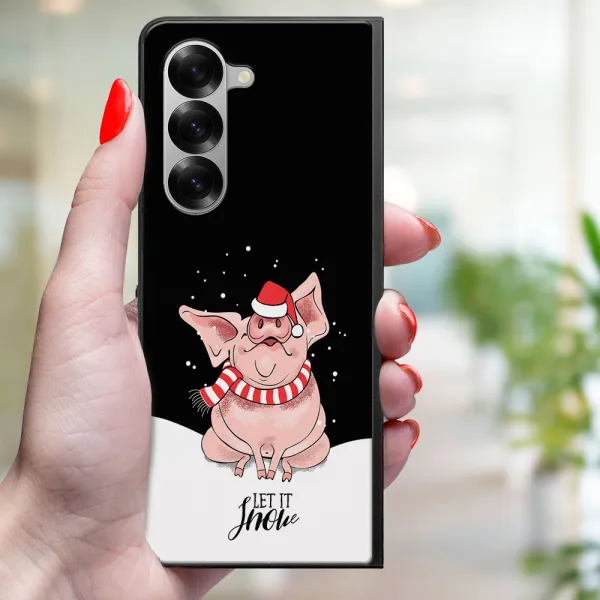 MY ART Kryt s vianočným dizajnom Samsung Galaxy Z Fold6 5G LET IT SNOW (075)