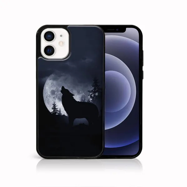 MY ART Ochranný obal pre Apple iPhone 12 mini WOLF (247)