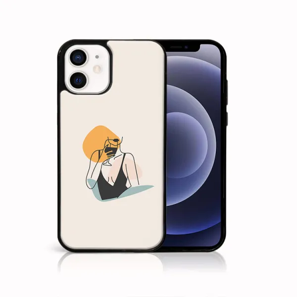MY ART Ochranný obal pre Apple iPhone 12 mini WOMAN (197)