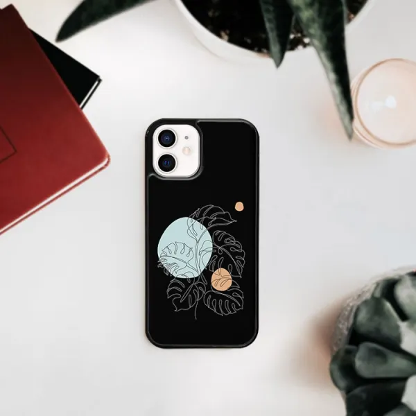 MY ART Ochranný obal pre Apple iPhone 12 mini MONSTERA (194)