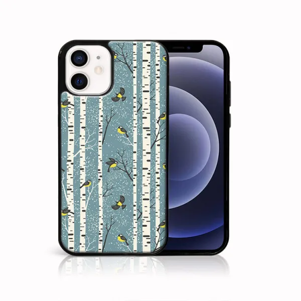 MY ART Obal s vianočným dizajnom Apple iPhone 12 mini BIRCH (072)