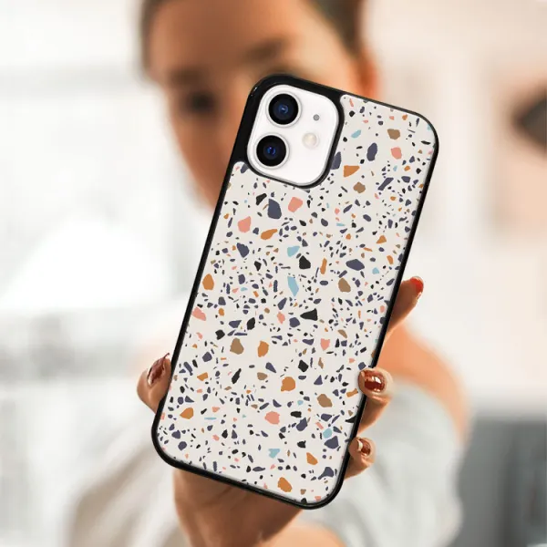 MY ART Ochranný obal pre Apple iPhone 12 mini BEIGE TERRAZZO (162)