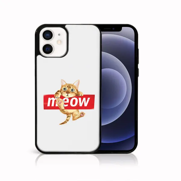 MY ART Ochranný obal pre Apple iPhone 12 mini MEOW (183)