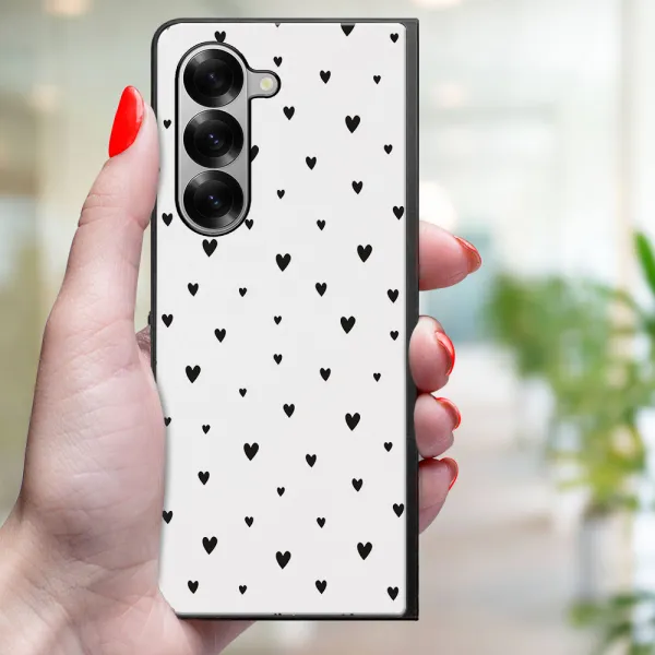 MY ART Ochranný kryt pre Samsung Galaxy Z Fold6 5G BLACK HEARTS (167)