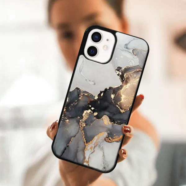 MY ART Ochranný obal pre Apple iPhone 12 mini GREY MARBLE (140)