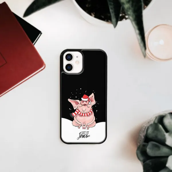 MY ART Obal s vianočným dizajnom Apple iPhone 12 mini LET IT SNOW (075)