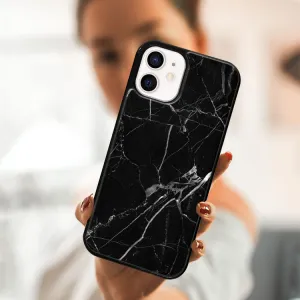 MY ART Ochranný obal pre Apple iPhone 12 mini BLACK MARBLE (142)