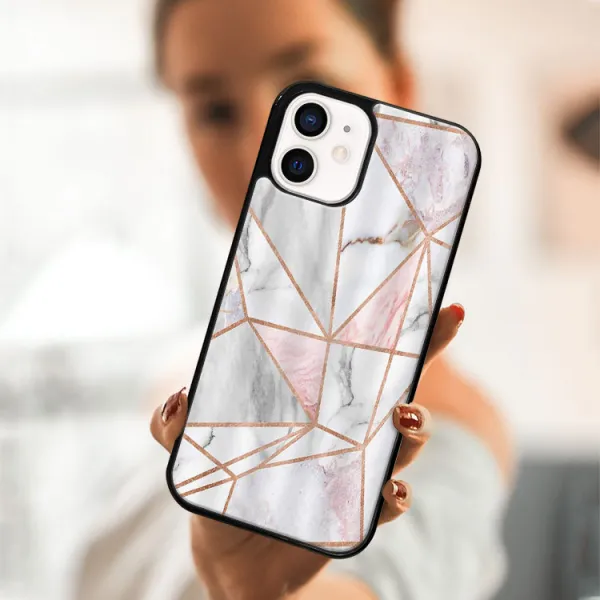 MY ART Ochranný obal pre Apple iPhone 12 mini PINK MARBLE (143)