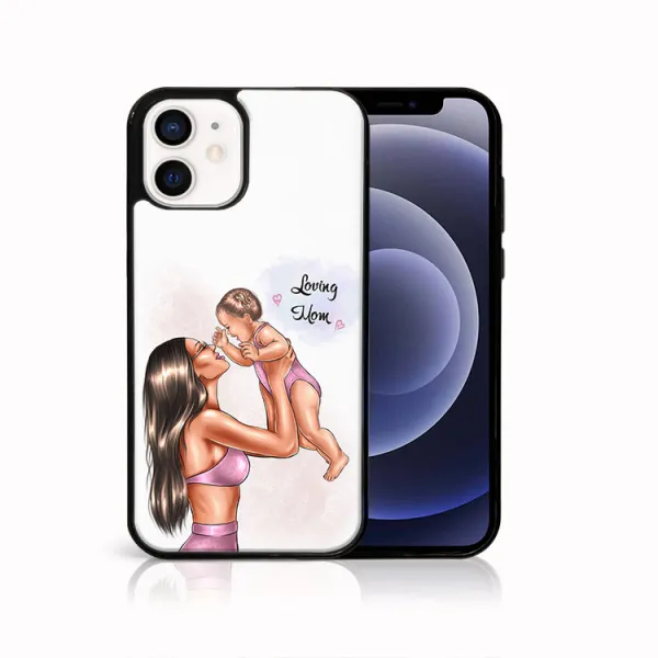 MY ART Ochranný obal pre Apple iPhone 12 mini LOVING MOM (115)
