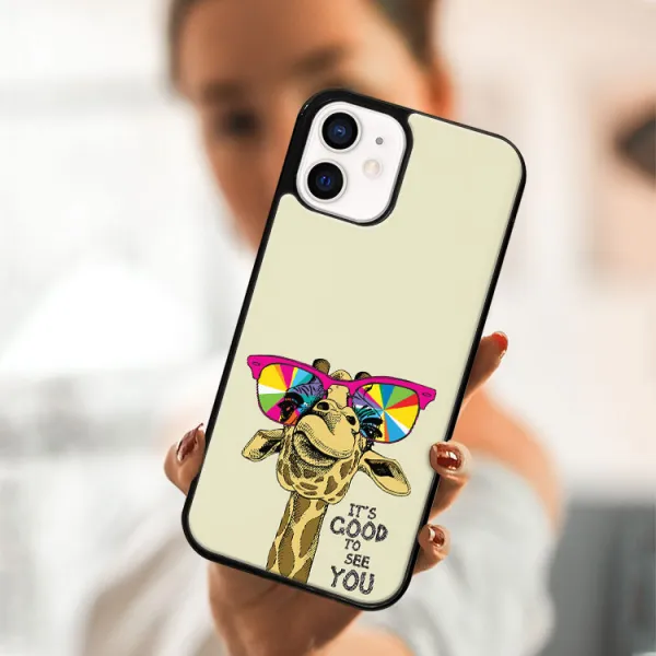 MY ART Ochranný obal pre Apple iPhone 12 mini GIRAFFE (180)