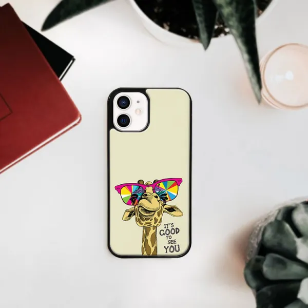 MY ART Ochranný obal pre Apple iPhone 12 mini GIRAFFE (180)