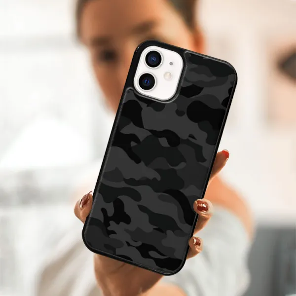 MY ART Ochranný obal pre Apple iPhone 12 mini BLACK CAMO (234)