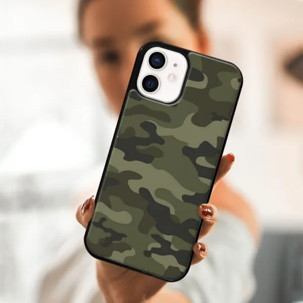MY ART Ochranný obal pre Apple iPhone 12 mini GREEN CAMO (235)