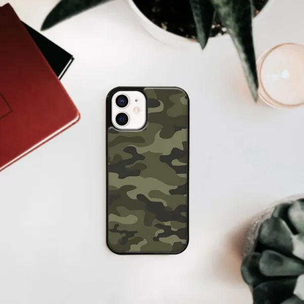 MY ART Ochranný obal pre Apple iPhone 12 mini GREEN CAMO (235)