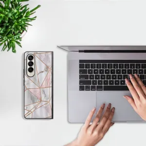 MY ART Ochranný kryt pre Samsung Galaxy Z Fold4 5G PINK MARBLE (143)
