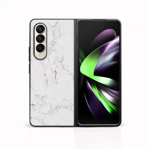 MY ART Ochranný kryt pre Samsung Galaxy Z Fold4 5G WHITE MARBLE (144)