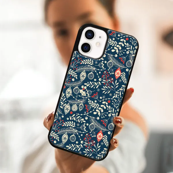 MY ART Obal s vianočným dizajnom Apple iPhone 12 mini MISTLETOE (070)