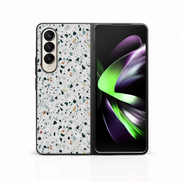 MY ART Ochranný kryt pre Samsung Galaxy Z Fold4 5G GREY TERRAZZO (163)