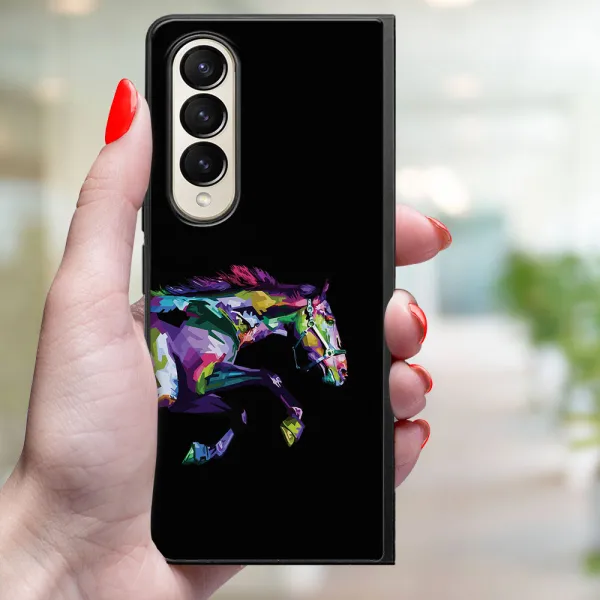 MY ART Ochranný kryt pre Samsung Galaxy Z Fold4 5G HORSE (249)