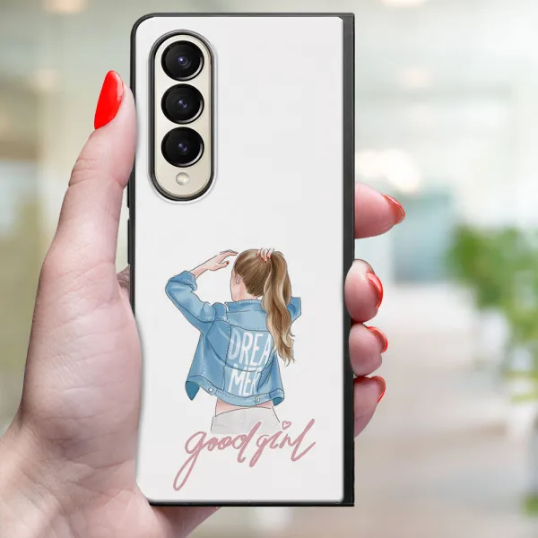 MY ART Ochranný kryt pre Samsung Galaxy Z Fold4 5G GOOD GIRL (130)