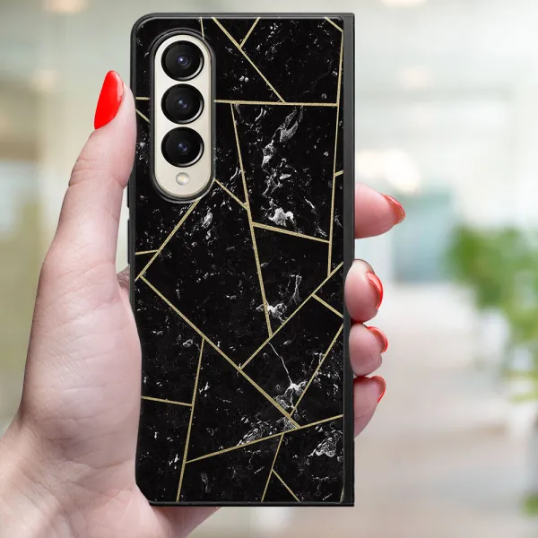 MY ART Ochranný kryt pre Samsung Galaxy Z Fold4 5G POLYGONAL (150)