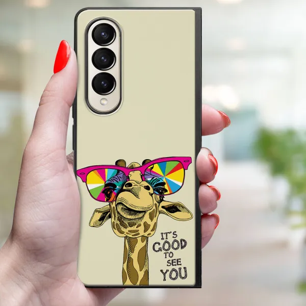 MY ART Ochranný kryt pre Samsung Galaxy Z Fold4 5G GIRAFFE (180)
