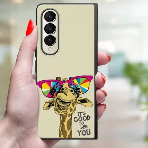 MY ART Ochranný kryt pre Samsung Galaxy Z Fold4 5G GIRAFFE (180)
