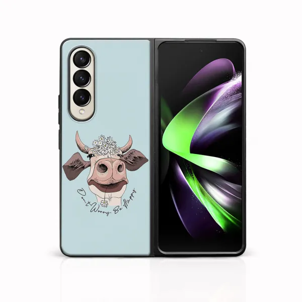 MY ART Ochranný kryt pre Samsung Galaxy Z Fold4 5G HAPPY COW (181)